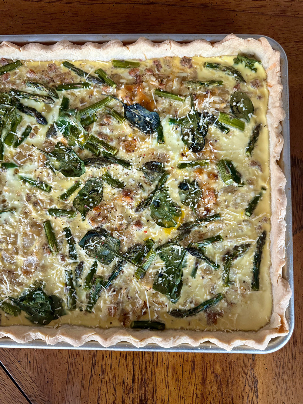 Easy Sheet-Pan Spring Quiche!