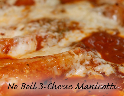 No Boil 3-Cheese Manicotti