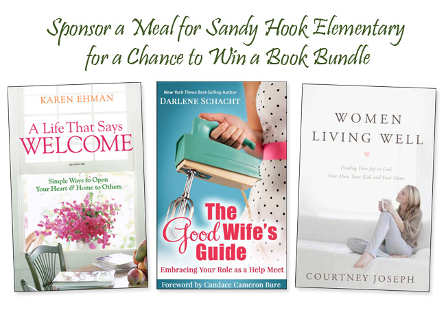 Sponsor a Meal for Sandy Hook Elementary for a Chance to Win a Book Bundle