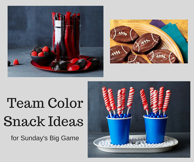 Team Color Snack Ideas for Sunday's Big Game
