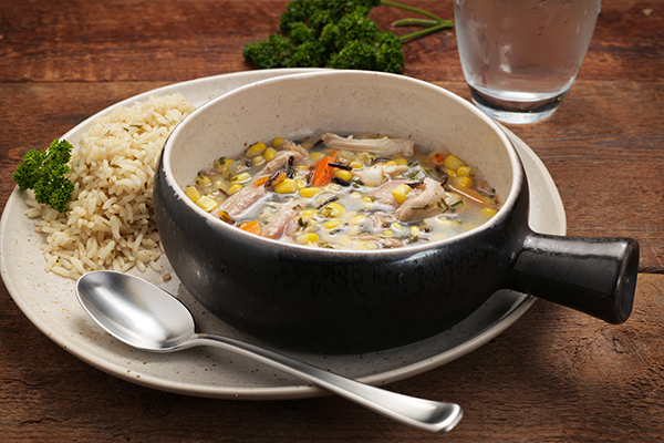 Turkey and Wild Rice Soup Meal with Seasoned Rice (2Q)