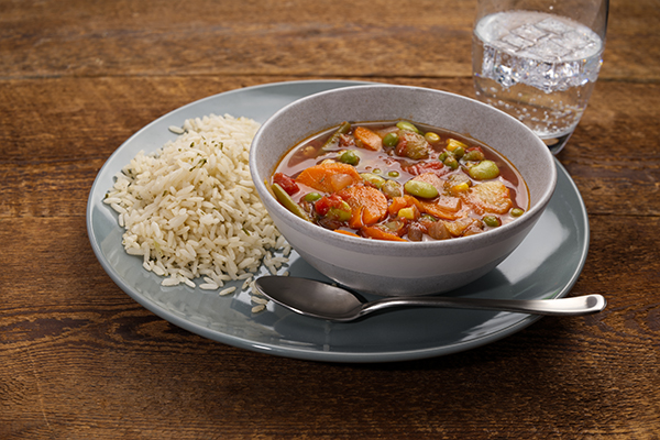 Very Vegetable, Vegetable Soup Meal with Seasoned Rice (2Q)