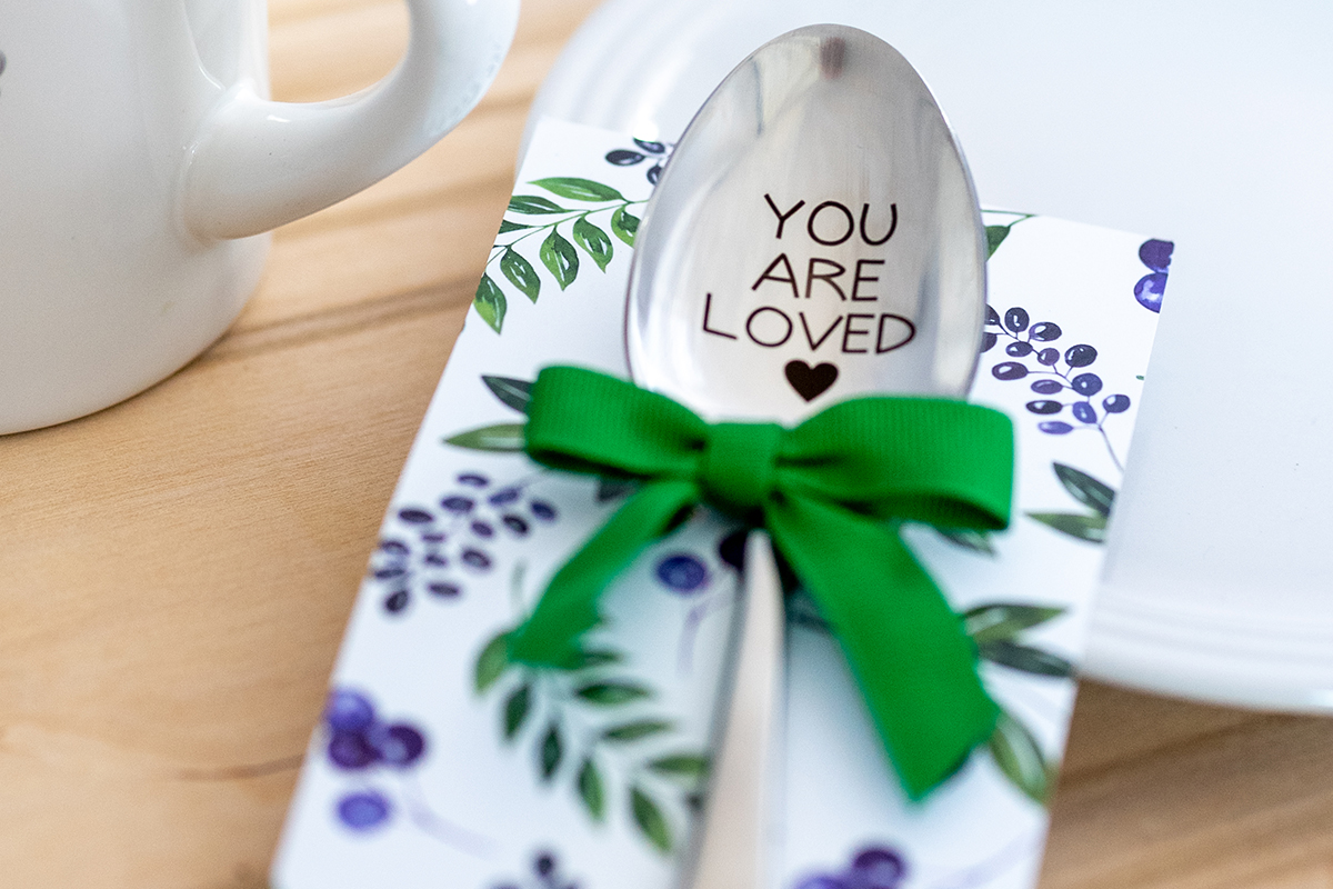 You Are Loved Serving Spoon