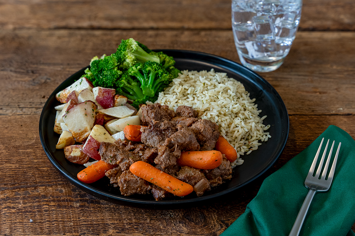 Double Pot Roast and Vegetables